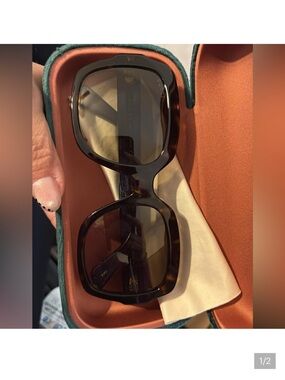 gucci Black Oversized Square Sunglasses trade dont buy @juliamarie only